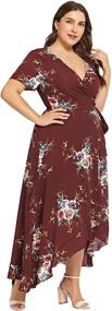 img 1 attached to Milumia Women Floral Bohemian Sleeves Women's Clothing and Dresses