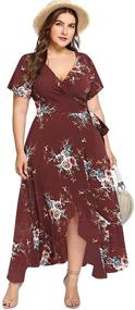 img 4 attached to Milumia Women Floral Bohemian Sleeves Women's Clothing and Dresses