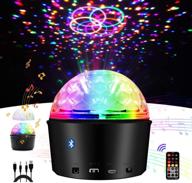 🎶 exulight bluetooth speaker party lights with disco ball effect - 9 colors sound activated night lamp for kid bedroom, usb powered with remote control - perfect christmas gift (non-rechargeable) логотип