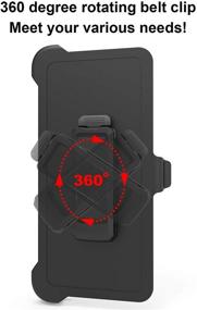 img 2 attached to 📱 Enhanced Protection: Jelanry for Samsung A71 5G Case with Hands-Free Kickstand and Belt Clip - Shockproof Hybrid Phone Case in Black (Compatible with A71 5G Case)