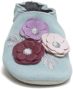 img 2 attached to Soft Soles Slip-Resistant Crib Shoes Slippers for Baby Girls and Unisex Infants, 0-24 Months by Robeez