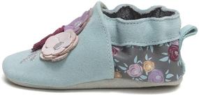 img 3 attached to Soft Soles Slip-Resistant Crib Shoes Slippers for Baby Girls and Unisex Infants, 0-24 Months by Robeez