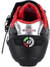 img 1 attached to 👟 BUCKLOS Men's Cycling Shoes - Compatible with Peloton Indoor/Outdoor Biking, Spinning, and SPD Look Delta Lock Pedals - Precise Buckle Strap, Bicycle Sneakers