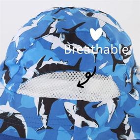 img 3 attached to 🧢 Protective Vimfashi Outdoor Baby Boys Wide Brim UPF50+ Sun Hat with Neck Flap - Lightweight & Stylish!