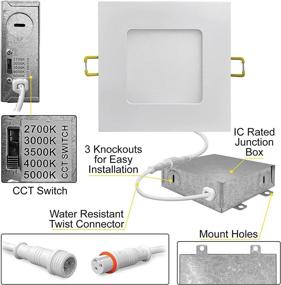 img 2 attached to Квадратный встраиваемый потолочный светильник NUWATT