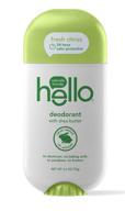 🍋 hello shea butter fresh citrus deodorant - aluminum free, no baking soda, parabens, or sulfates, 24 hour protection, 2.6 ounce, for women and men logo