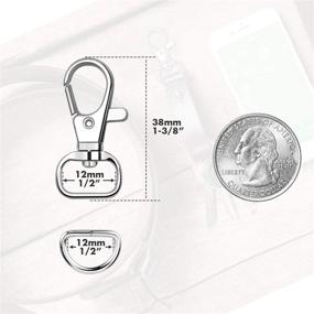 img 3 attached to 🔗 Enhanced Silvery Hook: Exquisite Lanyard Keychain Hardware for Added Convenience