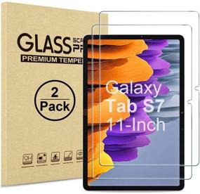 img 4 attached to 2-х шт. Защитное стекло Zenosy 9H для экрана Samsung Galaxy Tab S7 11 дюймов 2020 года (модель SM-T870N) - Простая установка, высокое разрешение, устойчивое к царапинам, без пузырей - Совместимо с S Pen.