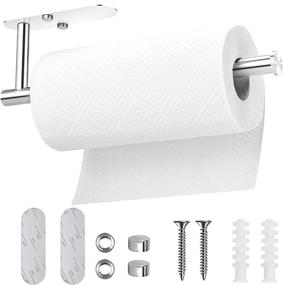 img 4 attached to 🧻 Inwaysin 13-Inch Paper Towel Holder: Reinforced Wall Mount for Kitchen, Bathroom, Cabinets