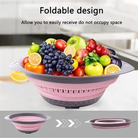 img 3 attached to Collapsible Colander Kitchen Strainer Basket