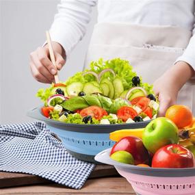 img 1 attached to Collapsible Colander Kitchen Strainer Basket