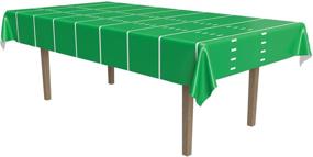 img 4 attached to 🏈 Game Day Football Tablecover: Ultimate Sports Tableware for Touchdown Tailgate Party - 1 Pack, Green