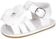 👶 infant sandals for baby girls: summer flower shoes and first walkers logo