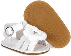 img 1 attached to 👶 Infant Sandals for Baby Girls: Summer Flower Shoes and First Walkers