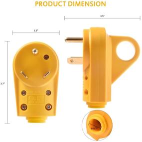 img 1 attached to 🔌 | Modernise Your RV Power Connection with MICTUNING Heavy Duty 125V 30Амп Male Plug, Equipped with an Ergonomic Handle.