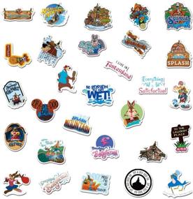 img 1 attached to Splash Mountain Stickers Waterproof Skateboard