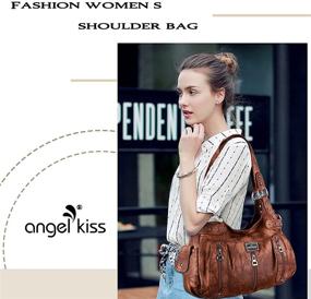 img 3 attached to 👜 Angelkiss Leather Crossbody Shoulder Handbags & Wallets for Women