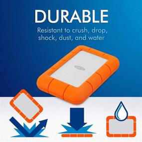 img 2 attached to 📦 LaCie Rugged Mini 2TB External Hard Drive | Portable HDD - USB 3.0/2.0 Compatible, Drop-Shock, Dust, and Rain Resistant Shuttle Drive | For Mac and PC | LAC9000298