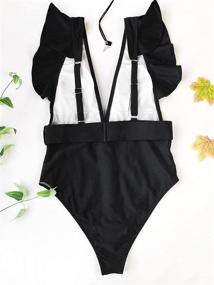 img 1 attached to Avanova Swimsuit Strappy Swimwear Bathing Women's Clothing in Swimsuits & Cover Ups