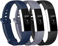 🏋️ персонализированные ремешки для замены для fitbit alta, alta hr и ace - мягкие, водонепроницаемые, регулируемые спортивные резиновые браслеты для умных часов для женщин и мужчин - доступны в малом и большом размерах. логотип