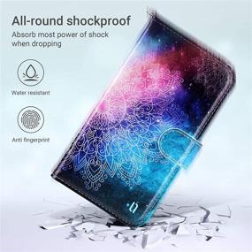 img 1 attached to 📱 ULAK iPhone 12 Wallet Case/iPhone 12 Pro Wallet Case: Card Holders, Flip PU Leather Kickstand, Shockproof Protective Phone Cover for iPhone 12/12 Pro 6.1'', Mandala - Enhanced SEO