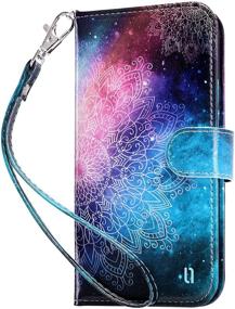 img 4 attached to 📱 ULAK iPhone 12 Wallet Case/iPhone 12 Pro Wallet Case: Card Holders, Flip PU Leather Kickstand, Shockproof Protective Phone Cover for iPhone 12/12 Pro 6.1'', Mandala - Enhanced SEO