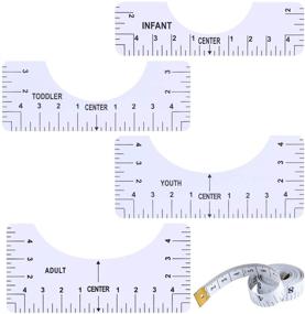 img 3 attached to 📏 T-Shirt Ruler Alignment Guide Set for Centering Tee Shirt Designs - Printing and Measurement Tools for Accurate Aligning