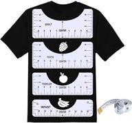 📏 t-shirt ruler alignment guide set for centering tee shirt designs - printing and measurement tools for accurate aligning logo