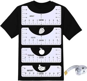 img 4 attached to 📏 T-Shirt Ruler Alignment Guide Set for Centering Tee Shirt Designs - Printing and Measurement Tools for Accurate Aligning