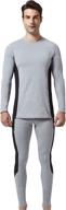 visionreast men's ultra soft thermal underwear set | warm base layers | long johns set for skiing winter logo