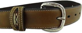 img 1 attached to Nocona Fabric Insert Medium Distressed Boys' Accessories for Belts