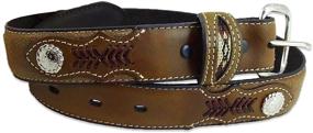 img 3 attached to Nocona Fabric Insert Medium Distressed Boys' Accessories for Belts