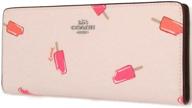 coach wallet popsicle print chalk logo