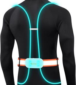 img 4 attached to 🏃 Olook Rechargeable Multicolor LED Reflective Running Vest with Adjustable Lighting Tube for Runners: Enhanced Safety and Non-Slip Feature, Ideal for Cycling and Running