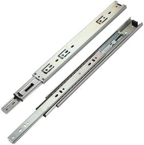 img 4 attached to 🗄️ 20 Inch Full Extension Drawer Slides - SHUHANG Ball Bearing Runners Rails, Side Mounted, 100 LB Load Capacity, 1 Pair