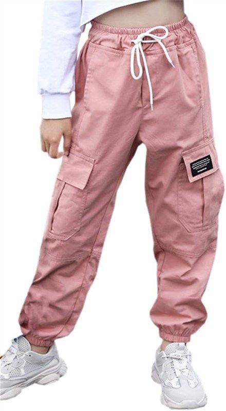 sangtree elastic drawstring tapered pockets girls' clothing for pants & capris 로고