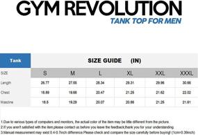 img 2 attached to GymRevolution Athletic Stringer Workout Racerback Men's Clothing in Active