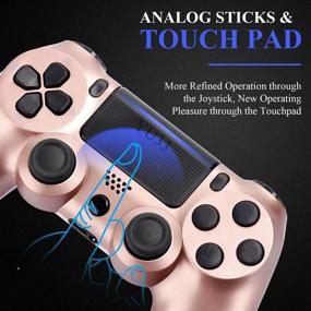 img 1 attached to 🎮 AUGEX 2 Pack Game Controllers for PS4 - Wireless Dual Vibration Controllers for PS4 Console