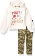 fleece legging for girls - elevated step-up clothing logo