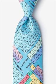 img 1 attached to Periodic Table Blue Microfiber Tie