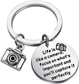 img 4 attached to 📷 Wedding Photographer Gift: FUSTMW Camera Charm Keychain, Perfect Camera Gifts for Photographers