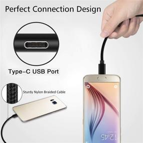 img 1 attached to USB C зарядный кабель - 3FT, 6FT, 10FT кабель для зарядки Moto Motorola G Fast/G Power/G Stylus 2021, Z4 Z3 Play, Edge+, G7/G7 Play/G7 Power, Samsung Galaxy A12 A01 A41 A20E A10E - 3A Быстрая зарядка, кабель питания типа C