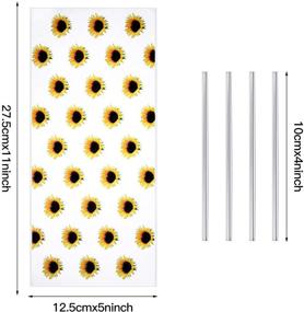 img 2 attached to Pieces Sunflower Cellophane Plastic Storage