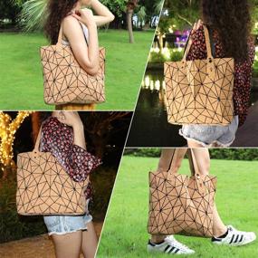 img 3 attached to 👜 Сумка с голографическим геометрическим рисунком: женские сумки и кошельки для шопинга