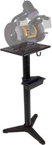 img 1 attached to 💪 Enhance Precision and Safety with the WEN 4288T Cast Iron Bench Grinder Pedestal Stand with Water Pot