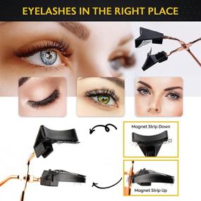 img 2 attached to 👀 Upgrade Your Look with Dual Magnetic Eyelashes - No Eyeliner or Glue Required! Reusable and Natural-Looking False Eyelashes (4 Pairs/ 8 Pieces) in Black