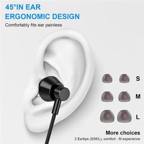 img 1 attached to USB C Headphones for Samsung Galaxy S21 - TITACUTE Digital Type C Earphones with Noise Cancelling, Mic, and Remote Control - Wired in Ear Earbuds Compatible with Samsung S20 Ultra, OnePlus 8, 9, 9 Pro