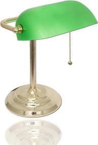 img 4 attached to 💼 Vintage Bankers Desk Lamp with Classic Green Glass Shade by Light Accents