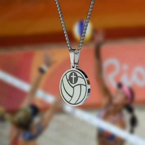 img 1 attached to ⚾️ Unique Baseball Pendant Necklace inpired by Luke 1:37 Bible Verse - Perfect Christian Gift for Teens by seensea Sports