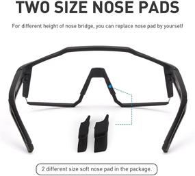 img 1 attached to 🕶️ KAPVOE MTB Photochromic Cycling Glasses: Clear Transition Sunglasses for Men & Women